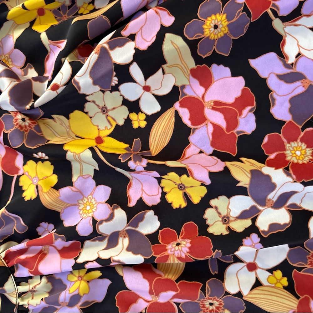 Who What Wear Multicolor Floral Blouse - Picture 4 of 9